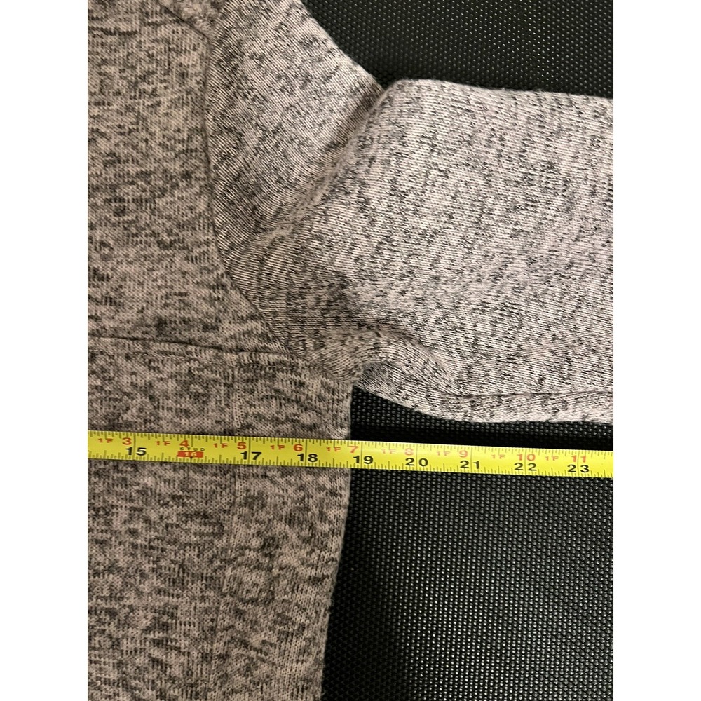 Simply Southern Womens Gray Pink Marled Quarter Snap Pullover Fleece Sweater‎ PM - Picture 10 of 15